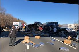 Linden car accidentemergency responders on the scene of a car accident in linden, n.j. Huge Nj Turnpike Crash With Four Trucks Outer Lanes Shut Down