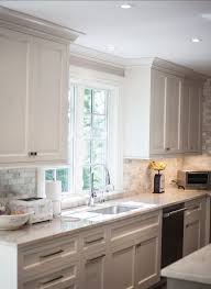 Really Like This Look And It S Similar To How My Sink Kitchen Window Is Re Placement White Kitchen Design Kitchen Cabinets Decor Backsplash For White Cabinets