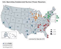 Nrc Map Of Power Reactor Sites Nuclear Power Plant Nuclear Power Nuclear