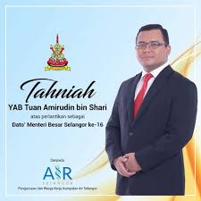 Menteri besar selangor 2018 baru surasmi. Air Selangor Setinggi Tinggi Tahniah Kami Ucapkan Kepada Yab Tuan Amirudin Bin Shari Atas Perlantikan Sebagai Dato Menteri Besar Selangor Yang Ke 16 Facebook