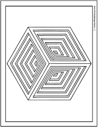 You can use our amazing online tool to color and edit the following 3d coloring pages for adults. 80 Shape Coloring Pages Digital Pdf Squares Circles Triangles