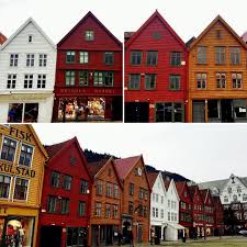 katiecaptures on instagram bryggen bergen wharf norway