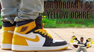 Sep 22, 2018 · the air jordan 1 retro high court purple. Early Review Air Jordan 1 Og Yellow Ochre W On Feet Must Watch Youtube