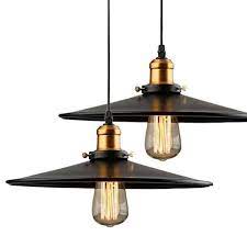 140 mm poids 1 kg diamètre intérieur du trou : 36cm E27 Suspension Industrielle Retro Lustre Abat Jour Noir Lampe De Plafond Luminaire Pour Salon Cuisine Cdiscount Maison