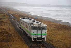オホーツク海を望む駅から 10 鉄道 写真 列車 駅
