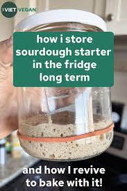 To the jar add the 20g mature starter and 100g flour (whatever flour you usually use for feedings). How To Store And Use Sourdough Starter From The Fridge The Viet Vegan