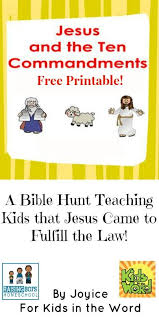 Ten commandment crafts for kids. Jesus And The 10 Commandments Bible Lessons For Kids 10 Commandments Kids Bible Lessons