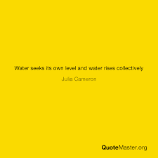 We are so different quotes. Water Seeks Its Own Level And Water Rises Collectively Julia Cameron