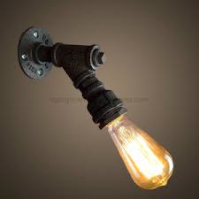 China Rustic Water Pipe Industrial Indoor Unique Mounted Wall Sconce Light Fixtures China Rustic Wall Sconces Vintage Wall Light