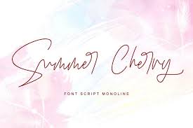 Рукописные шрифты handwritten, script fonts. Summer Cherry Script Font Dafont Free
