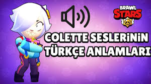 Below is a list of all colette's skins. Colette Seslerinin Turkce Anlami Brawl Stars Youtube