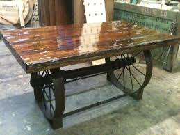 Metal Wagon Wheel Table Google Search Wagon Wheel Table Flipping Furniture Dinning Room Tables