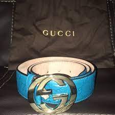 Gucci Accessories Unisex Authentic Blue Gucci Belt Poshmark