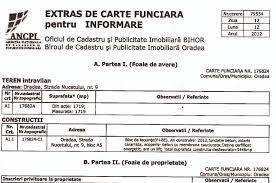 Sau a dreptului de proprietate dobândit prin moştenire, cel obţinut în urma partajului. Mai Nou Extrasul De Carte FunciarÄƒ Pentru Informare Poate Fi ObÈ›inut È™i Online IatÄƒ Cum Saceleanul