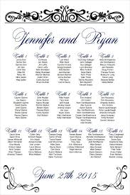 Wedding Seating Chart Template Seating Chart Wedding