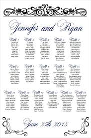 Wedding Seating Chart Template Seating Chart Wedding