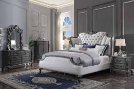 The world's best furniture prices: Reviews House Delphine Bedroom 28830 By Acme W Ivory Bed Options