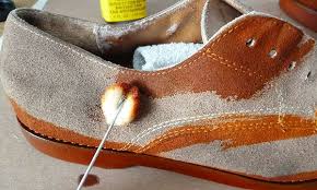 Using your fingers, scoop some scrap from the container and rub onto dyes come in different strains and colors. We Dye Leather Suede Canvas Extreme Shoe Service