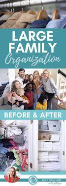 Extreme Large Family Organization Makeover W Angela Braniff Large Family Organization Big Family Organization Large Family