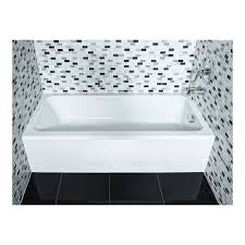 This functional tub faucet works perfectly with any. American Standard Mainstream Drop In Rectangular Acrylic Right Hand Bathtub The Home Depot Canada