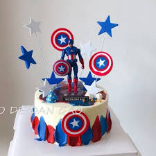 5 out of 5 stars. Avengers Birthday Cake Decoration Ornaments Boy Doll Captain America Iron Man Superman Marvel Solid