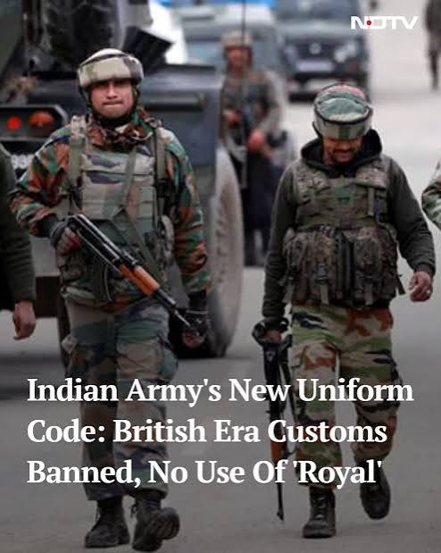 NDTV on X: "Indian Army's Uniform Code 2026 highlights 'indigenisation and alignment with national ethos', lists "deliberate refinements" to uniforms: * Introduction of the Bandi Jacket as part of civil formal dress *