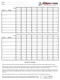 workout chart 6 free templates in pdf word excel download