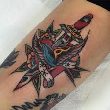 Daggers or elementary sharp objects have been a significant part of human existence allowing us to hunt, eat and survive throughout the ages. Traditional Dagger Tattoos Cloak And Dagger Tattoo London
