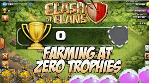 What It S Like Farming At 0 Trophies In Clash Of Clans Youtube
