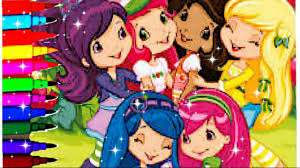 Strawberry shortcake is a character that has earned her way inside children's heart. Strawberry Shortcake Berry Best Friends Coloring Pages Strawberry Orange Blueberry Raspberry Lemon Youtube