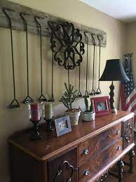 Cattle Brands Hung On Old Board Using Masonry Nails Western Home Decor Rustic Home Design Ranch Decor