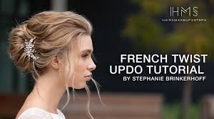 French Twist Updo Tutorial by Stephanie Brinkerhoff