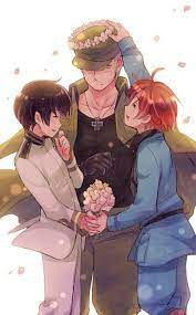 hetalia ヘタリア the axis powers germany italy japan awwww 花冠と花束 by ひろ ヘタリア イラスト ヘタリア イタリア ヘタリア ドイツ