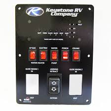 Check spelling or type a new query. Trekwood Rv Parts Passport 2021 Electrical Monitor Panel West Monitor Panel Convenience Center 6 Switches 5 Tank 2 Cutouts W Keystone Rv Logo Black