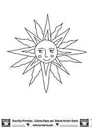 The source of energy of the solar system, the sun, is a picture of radiant brilliance. Sun Reading Book Coloring Page T14 Coloring Pages General