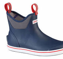 Xtratuf Men's Full Rubber Deck Boot, Navy/Red