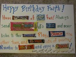 Happy Birthday Poster Board Ideas A Huge Birthday Card Made With A Foam Board And Candybars Glued On Birthday Cards Big Birthday Cards Old Birthday Cards