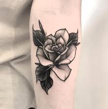 Download rose tattoo stock vectors. Perfect Black And Grey Rose Tattoo Tattoogrid Net