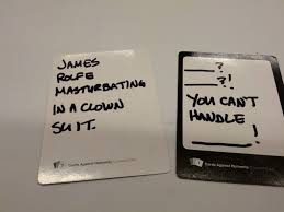 Cards against humanity has a free download for a pdf to print custom cards (e.g. Custom Cars Custom Cards Against Humanity Answers