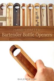 Hand Crafted Wooden Bottle Opener Black Tan Wooden Bottle Opener Bottle Opener Diy Wood Bottle Opener