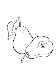 Coloring happy pear cartoon character. Free Pear Coloring Page Fruit Coloring Pages Pear Coloring Page Childrens Colouring Book