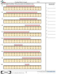 Measurement Worksheets Finding Metric Length Worksheet Measurement Worksheets Math Measurement Math Worksheets