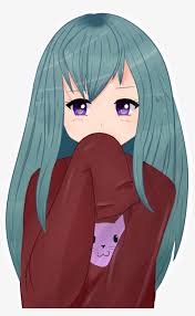 Feel free to explore, study and enjoy paintings with paintingvalley.com Image Royalty Free Stock Sweatshirt Drawing Anime Cute Blue Haired Anime Girl Transparent Png 1024x1590 Free Download On Nicepng