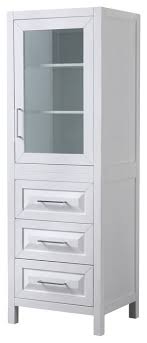 Maybe you would like to learn more about one of these? Daria Linen Tower With Shelved Cabinet Storage And 3 Drawers Transitional Bathroom Cabinets By Luxvanity Houzz