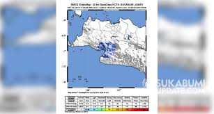 Gempa vta yang pusatnya lebih dalam dari vtb terbedakan juga dari sebab adanya gelombang p volcano tectonic type a. Bmkg Sebut Gempa Dangkal Magnitudo 3 7 Di Sukabumi Dari Aktivitas Sesar Cimandiri