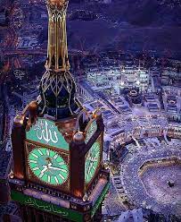 macca the city of lights clock tower mecca wallpaper islamic pictures mecca