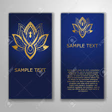 Be proud, and get excited. Cards Template For Yoga Studio With Golden Lotuses Yoga Vertical Royalty Free Cliparts Vectors And Stock Illustration Image 86482569
