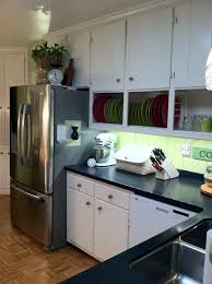 Shorten The Cabinet Doors To Expose The Lower Shelf For Cottage Plate Racks Home Kitchens Kitchen Cabinets Upgrade Country Kitchen