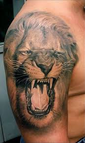 Pin By Christian Vidal On Leo Tattoos Lion Tattoo Meaning Roaring Lion Tattoo Lion Shoulder Tattoo