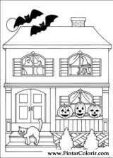 Planse de colorat pentru copii. Desene Pentru A Picta È™i Culoare De Halloween
